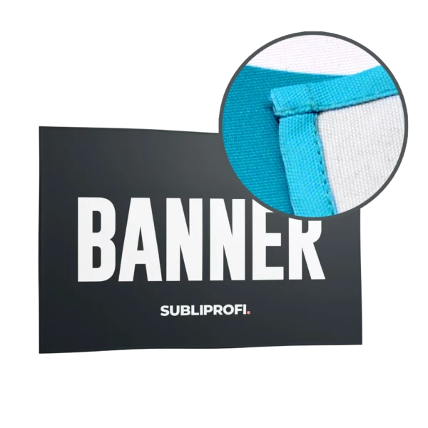 Banner s vlastním potiskem - zahnutí po obvodu